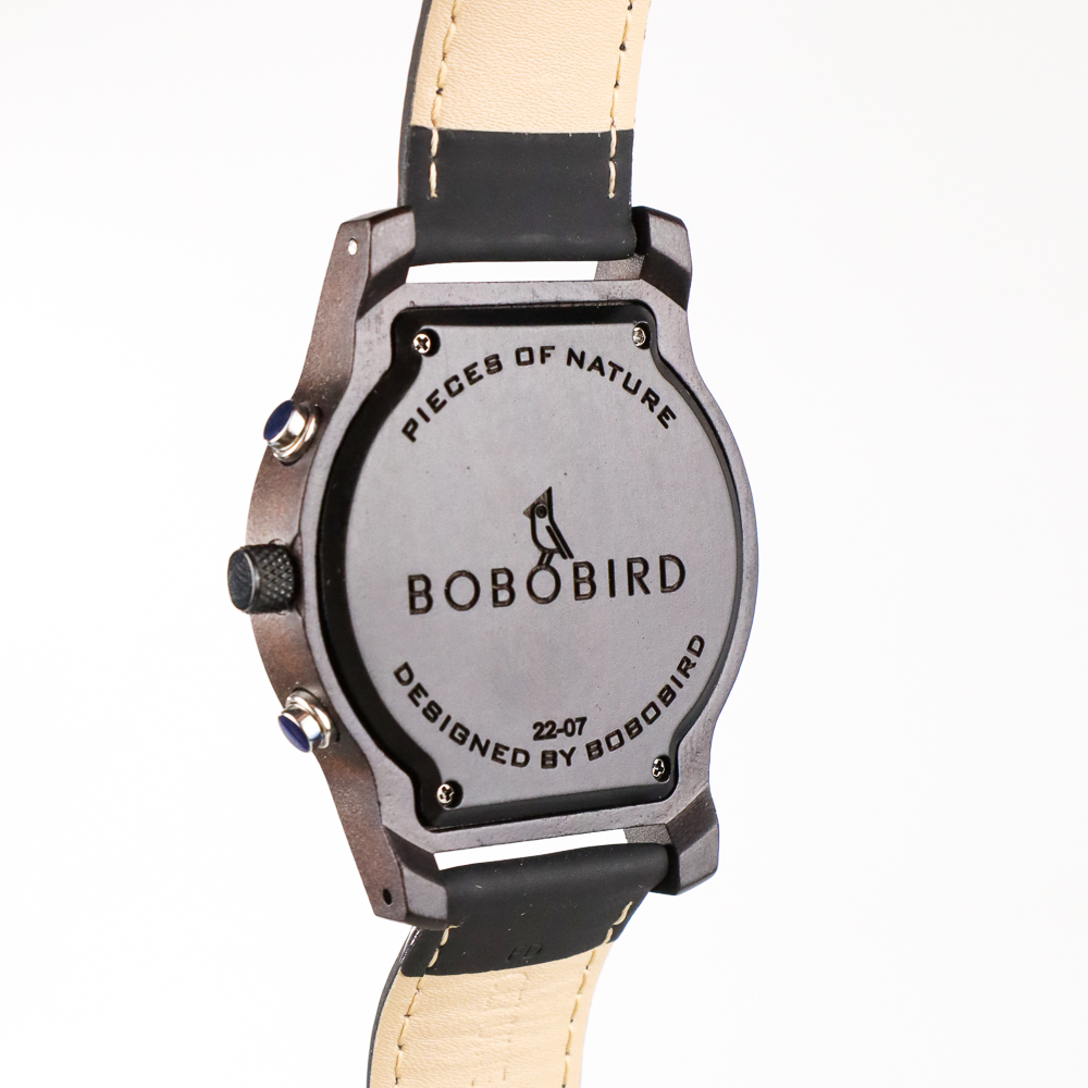 Gambar produk BOBO BIRD Jam Tangan Kayu Leather Strap Doff - WP28