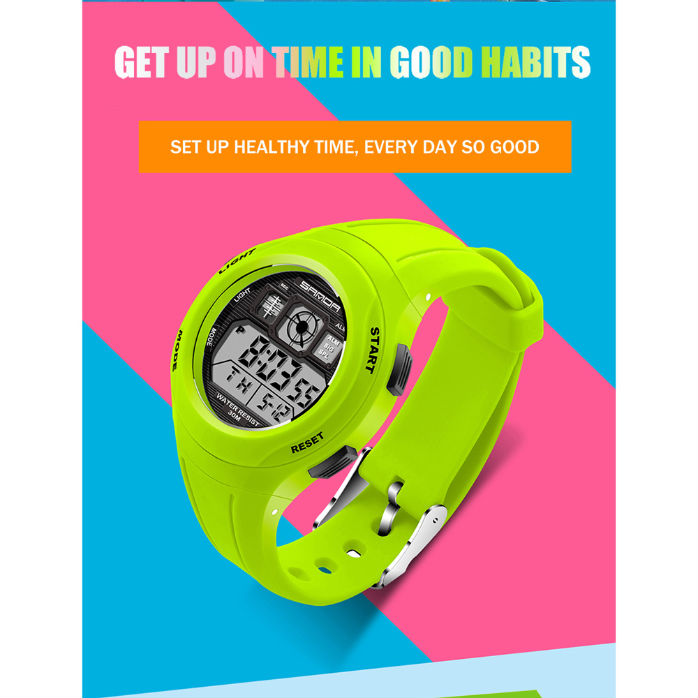 SANDA Jam Tangan Sporty Anak - SD-331 - Black