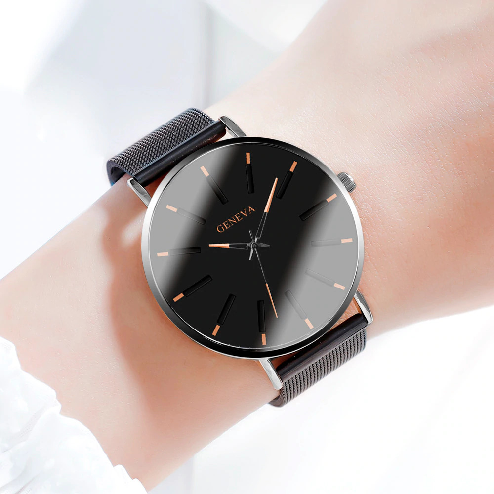 GENEVA Jam Tangan Analog Pria - 6209 - Black - JakartaNotebook.com