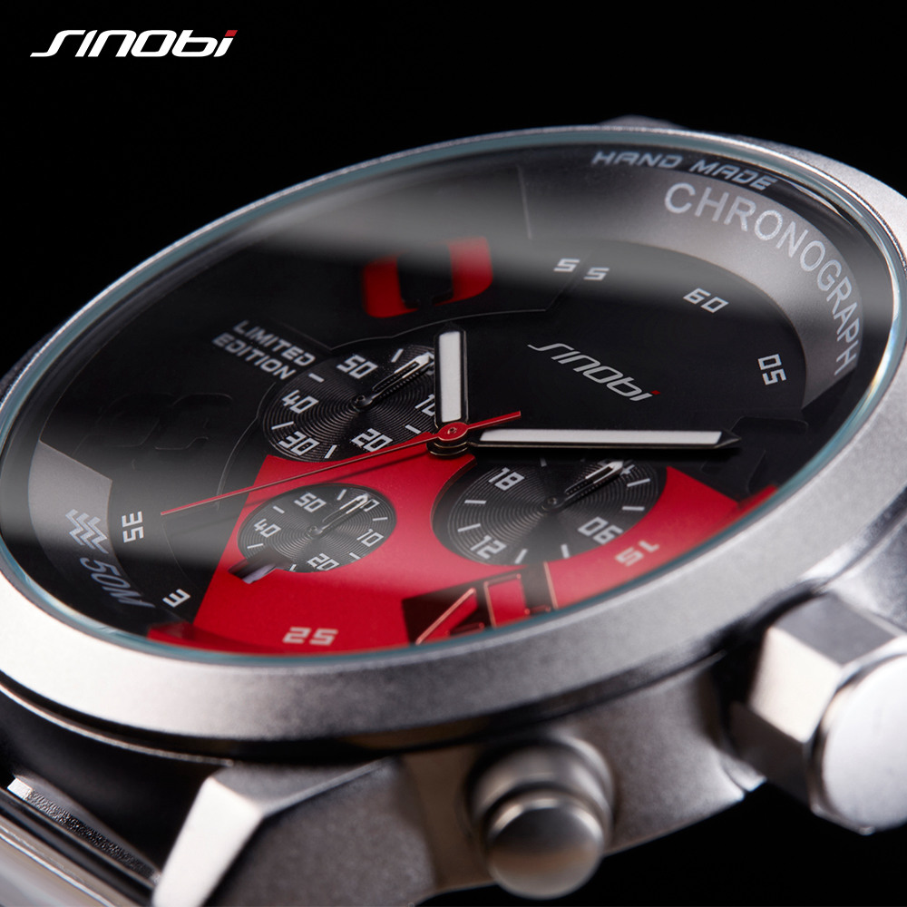 SINOBI Jam Tangan Analog Pria 9680 Black Blue SINOBI Jam Tangan Analog Pria 9680 Black Blue