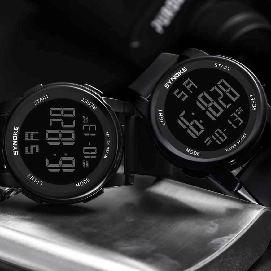 SYNOKE Jam Tangan Digital Sporty Pria - 9002 - Black