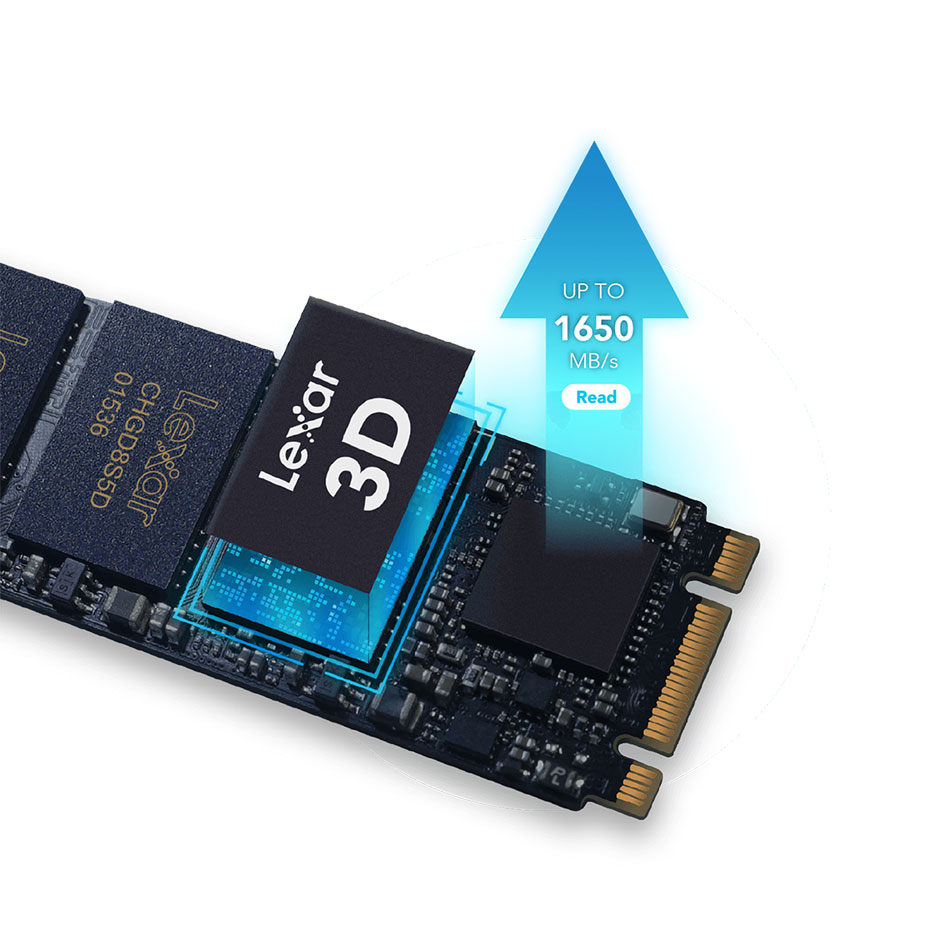 Lexar NM500 SSD NVMe M.2 PCIe 128GB LNM500 Black