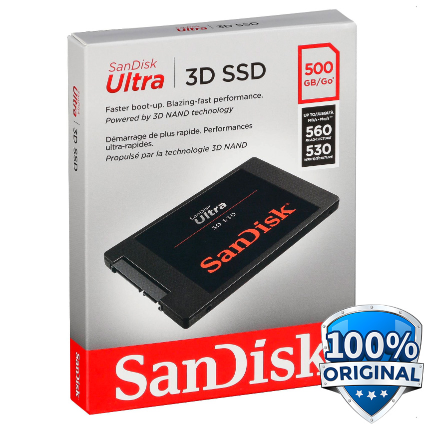 Sandisk Ultra 3d Ssd 500gb Sdssdh3 500g Black Jakartanotebook Com