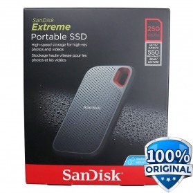 SanDisk Extreme Portable SSD USB Type C 3.1 250GB - SDSSDE60-250G - Black - 1