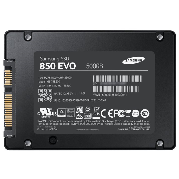 Samsung SSD 850 EVO 2.5 Inch SATA 500GB MZ75E500BW