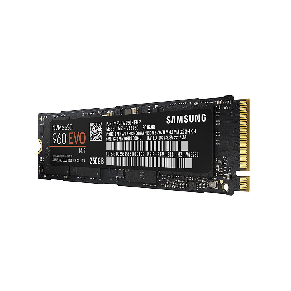 Samsung SSD 960 EVO NVMe M.2 250GB - MZ-V6E250BW - JakartaNotebook.com