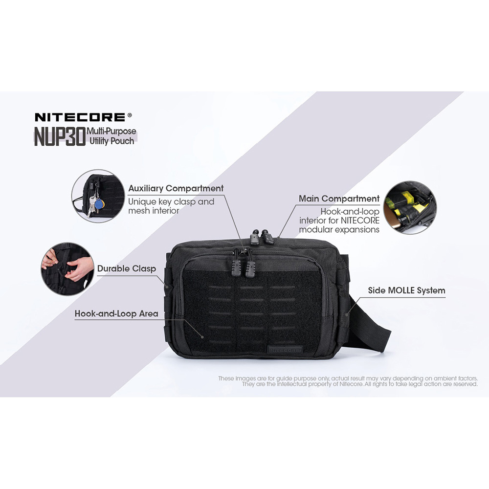 Nitecore NUP30 MultiPurpose Utility Pouch Black