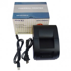 Taffware POS Thermal Receipt Printer 57.5mm - ZJ-5890K - Black - 3
