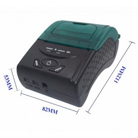 Zjiang Mini Portable Bluetooth Thermal Receipt Printer - 5807 - Black - 7