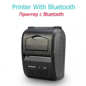 Zjiang Mini Portable Bluetooth Thermal Receipt Printer - 5809 - Black - 2