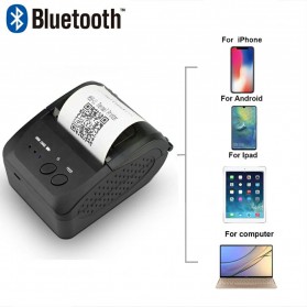 Zjiang Mini Portable Bluetooth Thermal Receipt Printer - 5809 - Black - 4