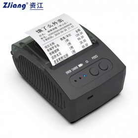 Zjiang Mini Portable Bluetooth Thermal Receipt Printer - ZJ-5811 - Black - 1