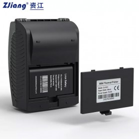 Zjiang Mini Portable Bluetooth Thermal Receipt Printer - ZJ-5811 - Black - 3