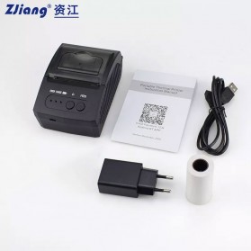 Zjiang Mini Portable Bluetooth Thermal Receipt Printer - ZJ-5811 - Black - 9