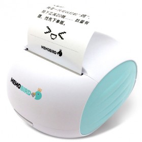 Memobird Smart Mini Printer Thermal Bluetooth - White/Blue - 1