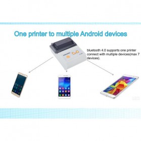 GOOJPRT POS Bluetooth Thermal Receipt Printer 58mm - JP-PT200 - Black - 7