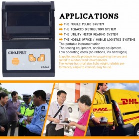 GOOJPRT POS Bluetooth Thermal Receipt Printer 58mm - JP-PT200 - Black - 9