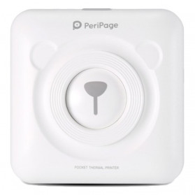 GOOJPRT PeriPage Inkless Pocket Photo Printer A6 304DPI with 1 Roll Paper - White