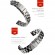 Gambar produk Mijobs 3 Point Strap Watchband Stainless Steel for Xiaomi Mi Band 3/4/5/6