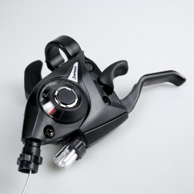 Shimona Speed Shifter Handle Brake Rem Sepeda 3 dan 8 Speed 2 PCS - EF51 - Black - 4
