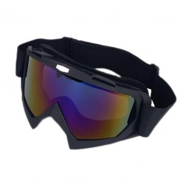 Kacamata Motor Motocross Ski Goggles Eye Protection Windproof - H013 - Black