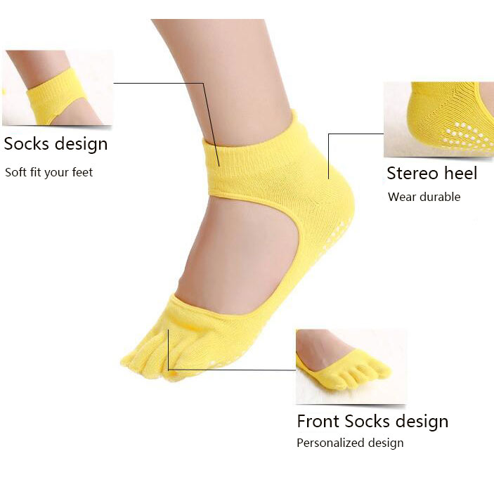Hengju Kaos Kaki Khusus Yoga Anti Slip Size 34 39 N1503 Hengju Kaos Kaki Khusus Yoga Anti Slip Size 34 39 N1503