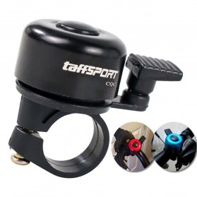 TaffSPORT Bel Sepeda Stainless Steel Safety Cycling Horn - CQC - Black