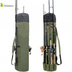 Shaddock Tas Mancing Joran Pancing Large Capacity Handcuffs Shoulder Fishing Bag - LLJS667 - Army Green