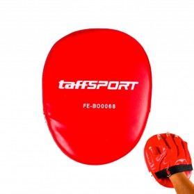 TaffSPORT Sarung Tangan Tinju MMA Muay Thai Leather Glove PU Foam Boxer Target Pad - FE-BO0068 - Red