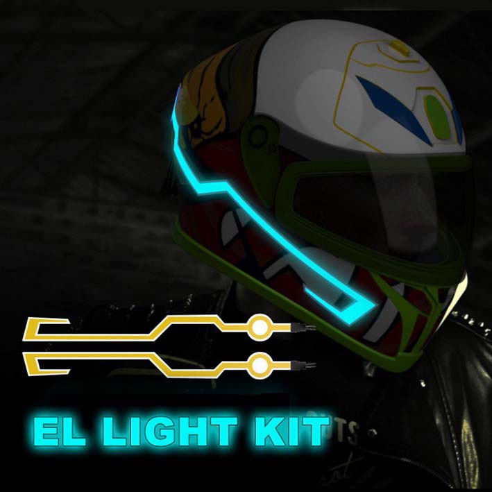 MotorcycleHelmet Light Strip Night Signal Luminous Modified Strip Helmet Sticker