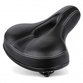 UpperX Jok Sadel Sepeda Bike Saddle Wide Seat Soft Pad Cushion - UX01 - Black