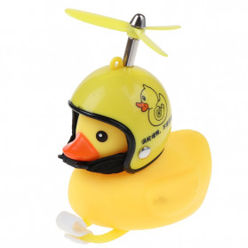 GMARTY Bell Sepeda Anak Bebek Rubber Duck Helm Pikachu with LED Light - YQ153 - Yellow - 3