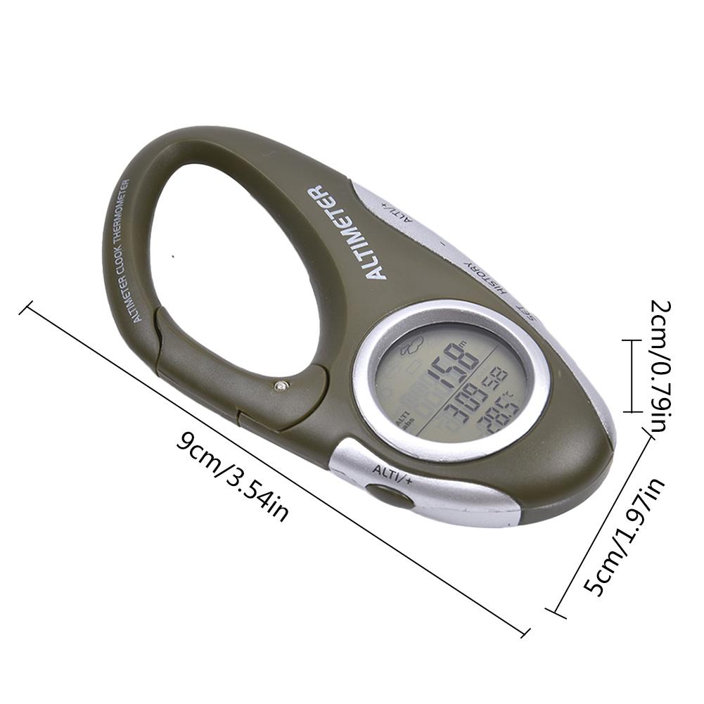 ANENG Alat Altimeter Barometer Hiking Bentuk Karabiner ANENG Alat Altimeter Barometer Hiking Bentuk Karabiner
