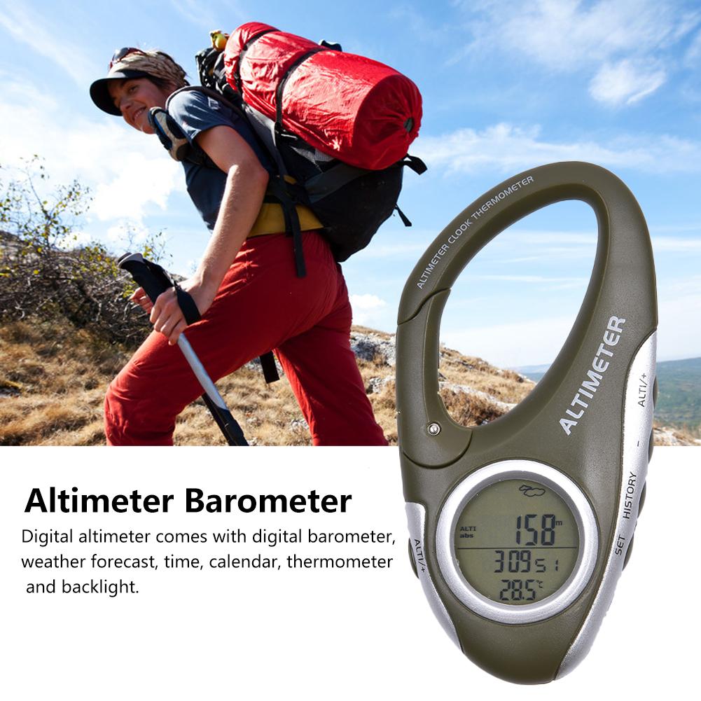 ANENG Alat Altimeter Barometer Hiking Bentuk Karabiner ANENG Alat Altimeter Barometer Hiking Bentuk Karabiner