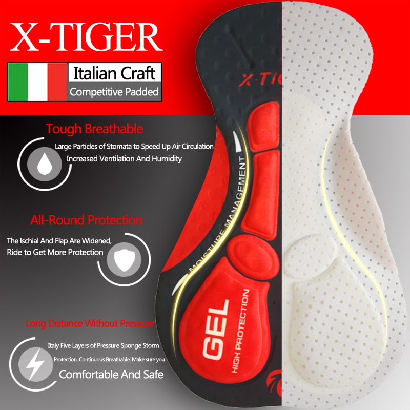 Gambar produk X-TIGER Celana Sepeda Cycling Short dengan 5D Breathable Pad Size XXL - XM-DK-005
