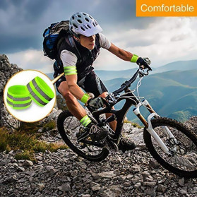 Armband Sport Holder Gadget - Mixxar Gelang Reflektif Safety Reflective Arm Wrist Ankle Leg Band - 297419 - Green