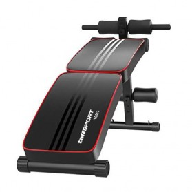 TaffSPORT Kursi Alat Fitness Gym Bench Press Abdominal Muscle Exercise Foldable - YC013 - Black