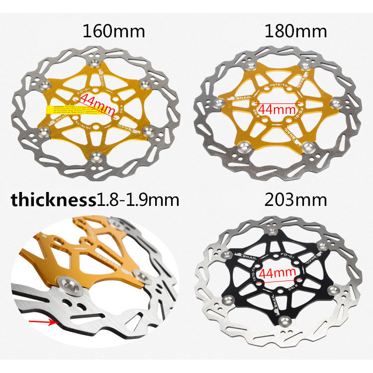 Gambar produk BDSNAIL Gigi Sprocket Sepeda Heat Dissipation Floating Rotor 160mm - FD-01