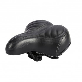 AU DE Sadel Sepeda Comfortable Shock Absorption Skidproof - SX119 - Black