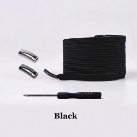 YuanXiangZhu Tali Sepatu Magnetic Lazy Lace No Tie Shoelaces 1 Pair - T9 - Black - 2