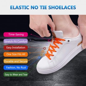 YuanXiangZhu Tali Sepatu Magnetic Lazy Lace No Tie Shoelaces 1 Pair - T9 - Black - 7