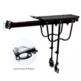 TaffSPORT Rak Belakang Sepeda Bicycle Luggage Carrier Quick Release - RCK-103 - Black