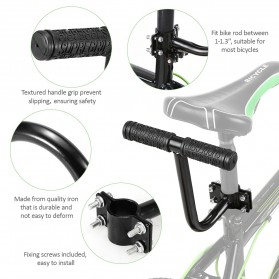 WSide Gagang Jok Sepeda Tambahan Handle Grip Kids Safety Bike Rod - FX12 - Black - 8