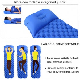 Encampment Kasur Matras Angin Inflatable Bed Air Cushion for Sleeping Bag - NH18 - Blue - 7