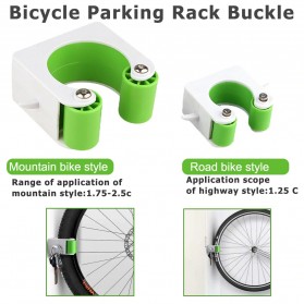 Vorcool Alat Gantung Sepeda Wall Mount Hook Parking Bike Display Size S - L150 - Green - 4