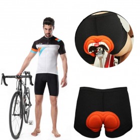 Balight Celana Dalam Sepeda Cycling Underwear With 3D Padded Sponge Size L - CK01 - Black/Blue - 4