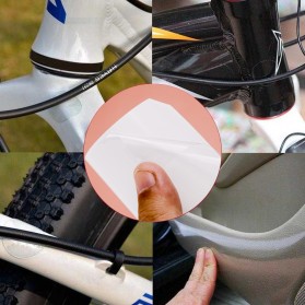DEEMOUNT Stiker Sepeda Bike Frame Protector 1 Meter - RCK-104 - Transparent