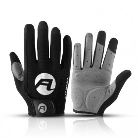 Sarung Tangan Motor - ARBOT Sarung Tangan Olahraga Touchscreen Shock Absorption Sport Riding Gloves XL - AB295 - Black/Gray