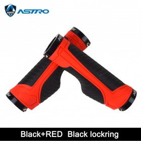 Spare Part Suku Cadang Sepeda - ASTROBIKE Grip Gagang Sepeda Ergonomic Handlebar Rubber - G120 - Black/Red