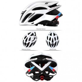 Bikeboy Helm Sepeda Ultralight Bicycle Cycling Helmet + Tail Light LED - AM42 - Black - 7